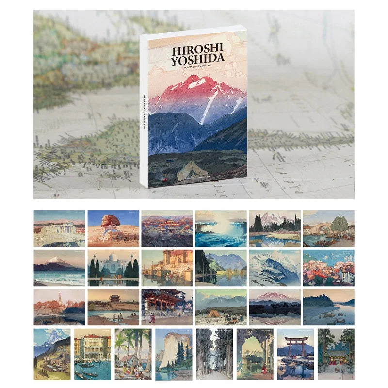 Hiroshi Yoshida Art Postcards (30-Pack)