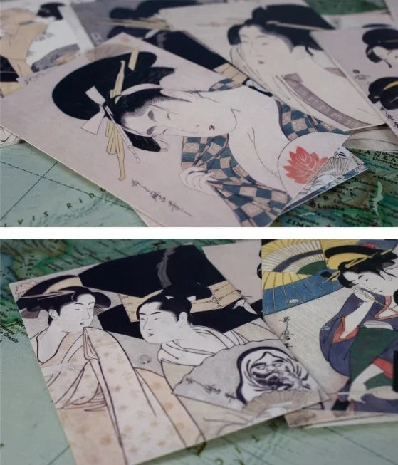 Kitagawa Utamaro Art Postcards (30-Pack)