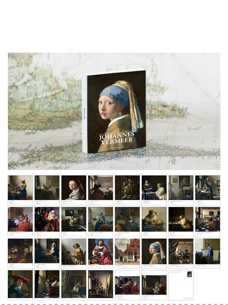 Johannes Vermeer Art Postcards (30-Pack)