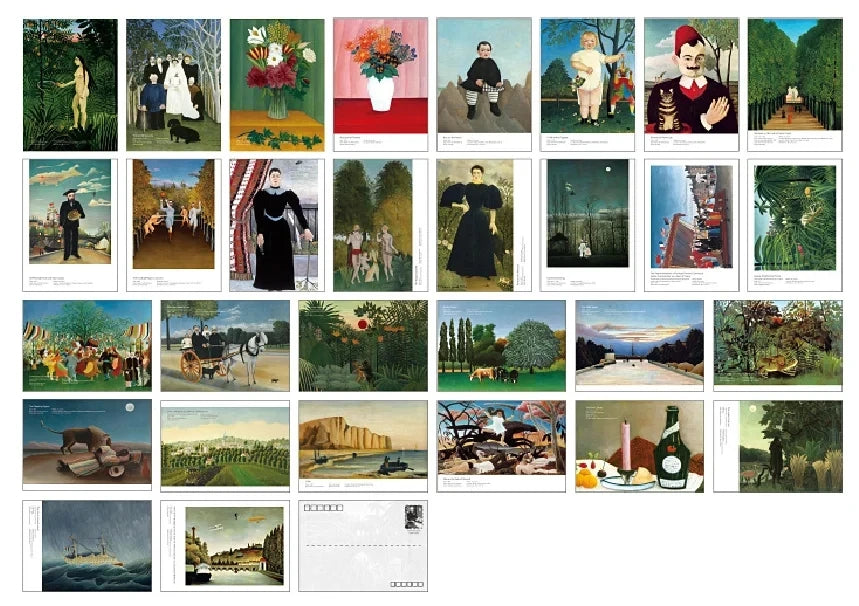 Henri Rousseau Art Postcards (30-Pack)