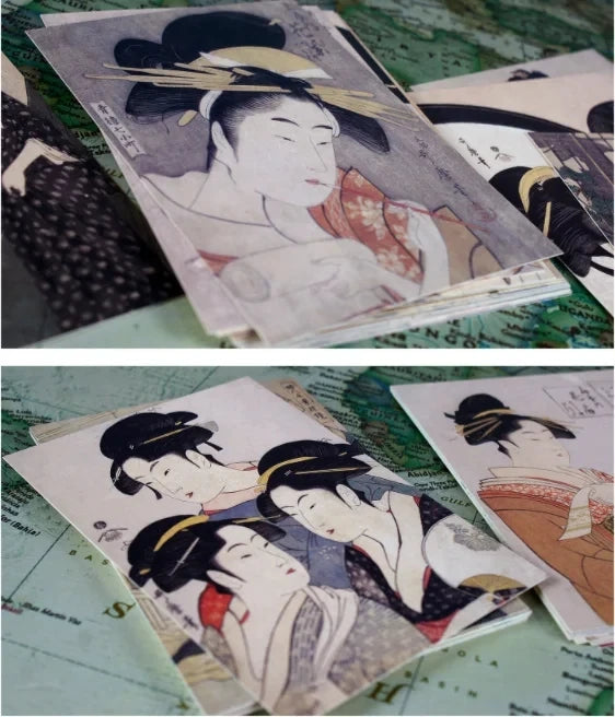 Kitagawa Utamaro Art Postcards (30-Pack)