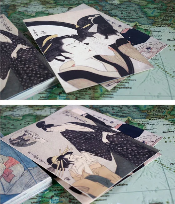 Kitagawa Utamaro Art Postcards (30-Pack)