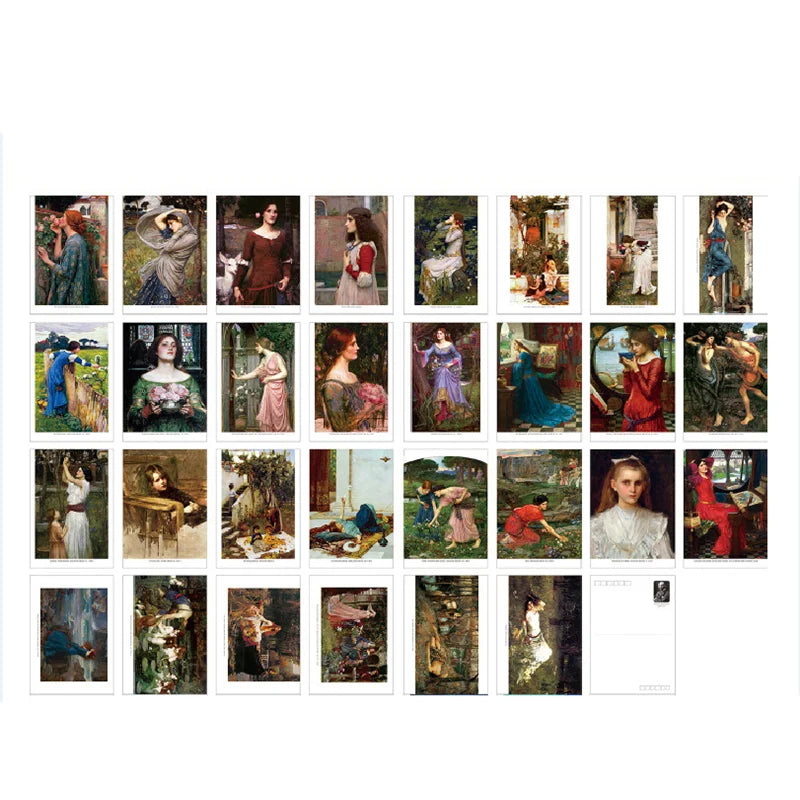 John William Waterhouse Art Postcards (30-Pack)